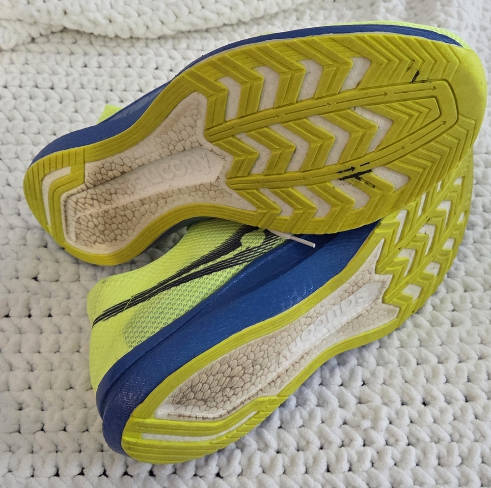 Saucony Shoes - 2022 Endorphin Pro+ Plus Boston Marathon - SZ 15 Mens Bl/Yellow - Picture 4 of 7